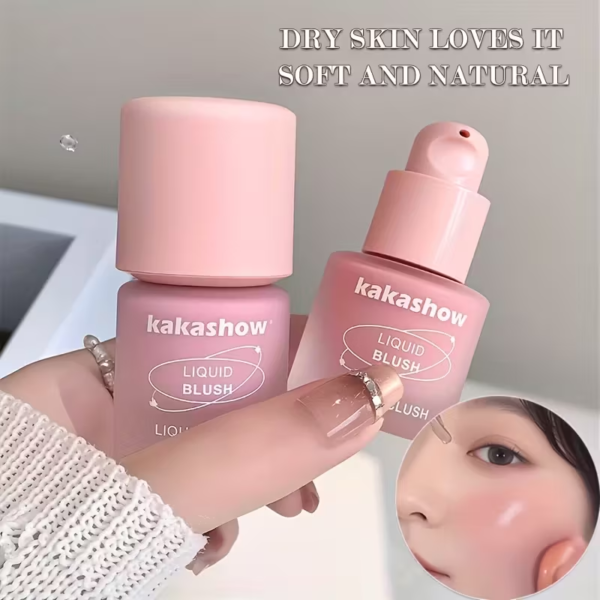 6ألوان أحمر خدود سائل، تفتيح ومقاوم للماء