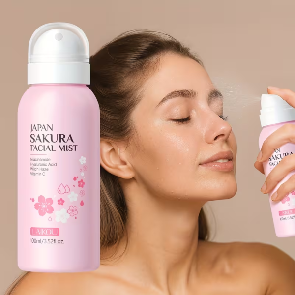 مجموعة العناية بالبشرة والعيون من لايكوو برائحة الساكورا